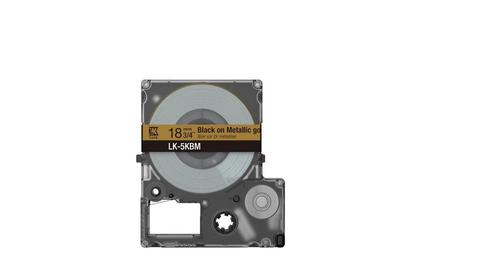 EPSON LK-5SBM Black on Metallic Silver Tape Cartridge 18mm - C53S672094 (C53S672094)
