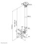 Neomounts by Newstar LCD loftophæng - Farve Sort VESA 75/100 (FPMA-C100)