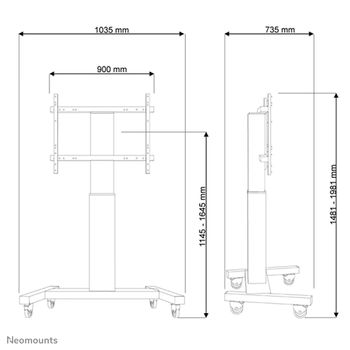 Neomounts by Newstar Motorised Mobile Floor Stand (PLASMA-M2250BLACK)