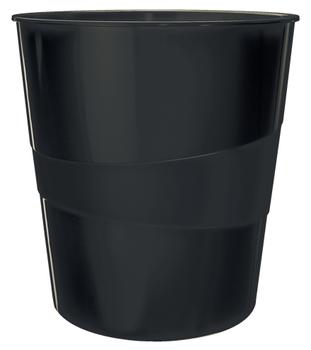 LEITZ Recycle Waste Bin 15L Black 53280095 (53280095)