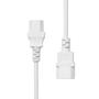 ProXtend Power Extension Cord C13 to C14 0.5M White (PC-C13C14-0005W)