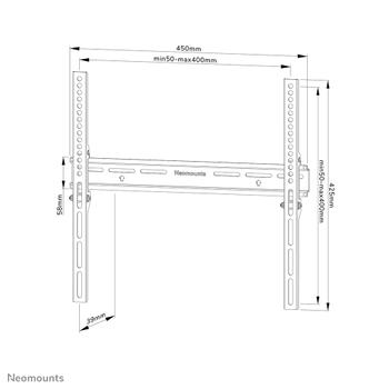 Neomounts by Newstar Screen Wall Mount 32-65inch fixed lockable VESA 400X400 (WL30-350BL14)