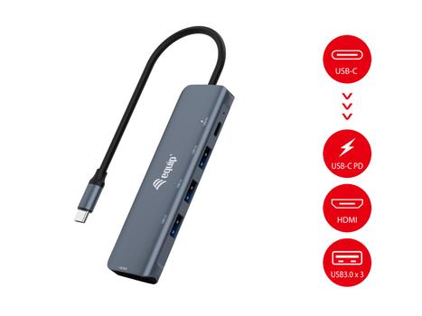 EQUIP Usb-C 5 In 1 Multifunctional  (133487)