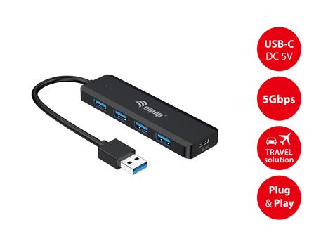 EQUIP 4-Port Usb 3.2 Gen 1 Hub With (128959)