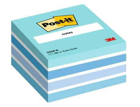 3M Post-it Notes 76x76 kubusblok pastelblå (7100172385*12)