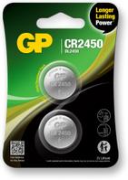 GP Lithium Cell Battery CR2450, 3V, Safety Seal, 2-pack