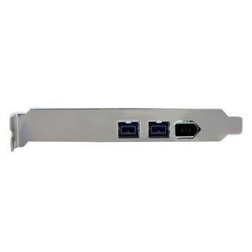 StarTech 3 Port 2b 1a 1394 PCI Express FireWire Card Adapter - 1394 FW PCIe FireWire 800 / 400 Card (PEX1394B3) - FireWire-adapter - PCIe - 2 porter (PEX1394B3)