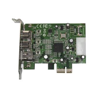 STARTECH 3 Port 2b 1a Low Profile 1394 PCI Express FireWire Card Adapter (PEX1394B3LP)