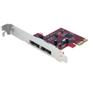 STARTECH 2 PORT SATA 6 GBPS PCI EXPRESS ESATA CONTROLLER CARD CTLR