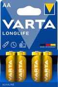 VARTA 1x4 Longlife Extra Mignon AA LR 6 (04106101414)