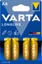 VARTA 1x4 Longlife Extra Mignon AA LR 6 (04106101414)