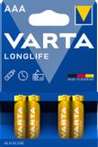 VARTA Longlife Extra batteri - 4 x AAA / LR03 - Alkalisk (04103101414)