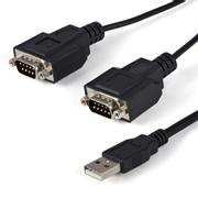 STARTECH 2 PORT FTDI USB TO SERIAL ADAPTER CABLE WITH COM RETENTION UK