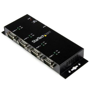 STARTECH USB Serial Hub - 4Port USB to DB9 RS232 Serial Adapter Hub (ICUSB2324I)