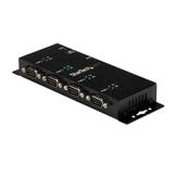 StarTech 4 Port USB to Serial RS232 Adapter - Wall Mount - Din Rail - COM Port Retention - FTDI USB to DB9 RS232 Hub (ICUSB2324I) - seriell adapter - USB 2.0 - RS-232 x 4 (ICUSB2324I)
