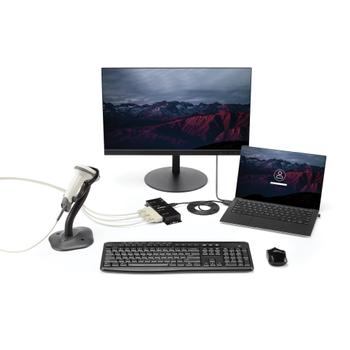 STARTECH USB Serial Hub - 4Port USB to DB9 RS232 Serial Adapter Hub (ICUSB2324I)