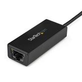 StarTech USB 3.0 to Gigabit Ethernet Adapter - 10/ 100/ 1000 NIC Network Adapter - USB 3.0 Laptop to RJ45 LAN (USB31000S) - Nettverksadapter - USB 3.0 - Gigabit Ethernet - svart (USB31000S)