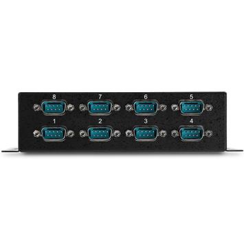 StarTech 8 Port USB to Serial RS232 Adapter - Wall Mount - Din Rail - COM Port Retention - FTDI USB to DB9 RS232 Hub (ICUSB2328I) - seriell adapter - USB 2.0 - RS-232 x 8 (ICUSB2328I)
