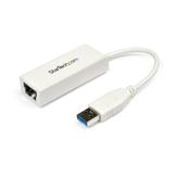StarTech USB 3.0 to Gigabit Ethernet Network Adapter - 10/ 100/ 1000 NIC - USB to RJ45 LAN Adapter for PC Laptop or MacBook (USB31000SW) - nettverksadapter - USB 3.0 - Gigabit Ethernet (USB31000SW)