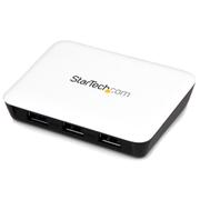 STARTECH USB 3.0 to Gigabit Ethernet NIC Network Adapter with 3 Port Hub - White