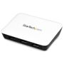 STARTECH StarTech.com USB 3.0 naar gigabit Ethernet NIC netwerkadapter met 3-poorts hub - wit - Hub - 3 x SuperSpeed USB 3.0 + 1 x 10/100/1000 - desktop