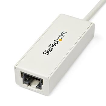 STARTECH StarTech.com USB 3.0 auf Gigabit Ethernet Lan Adapter - 10/ 100/ 1000 NIC Netzwerkadapter - USB SuperSpeed auf RJ45 Stecker/ Buchse - Netzwerkadapter - USB 3.0 - Gigabit Ethernet - weiß (USB31000SW)