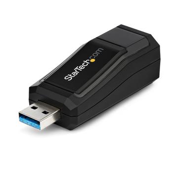 STARTECH USB 3.0 to Gigabit Ethernet NIC Network Adapter ? 10/ 100/ 1000 Mbps (USB31000NDS)
