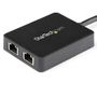 STARTECH USB 3.0 to Dual Port Gigabit Ethernet Adapter NIC w/ USB Port (USB32000SPT)