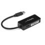 STARTECH USB 3.0 to Gigabit Ethernet Adapter NIC w/ USB Port - Black (USB31000SPTB)