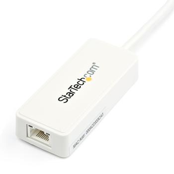 STARTECH StarTech.com USB 3.0 to Gigabit Ethernet Adapter NIC w/ USB Port (White) - USB 3.0 NIC - 10/ 100/ 1000 Mbps USB 3.0 LAN Adapter (USB31000SPTW) - Network adapter - USB 3.0 - Gigabit Ethernet - white (USB31000SPTW)