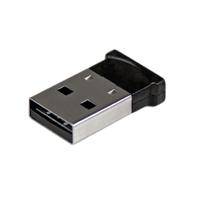 StarTech Bluetooth Adapter - Mini Bluetooth 4.0 USB Adapter - 50m/165ft Wireless Bluetooth Dongle - Smart Ready LE+EDR (USBBT1EDR4) - Nettverksadapter - USB - Bluetooth 4.0 EDR - Klasse 1 - svart