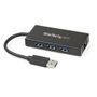 STARTECH StarTech.com 3 Port USB 3.0 Hub mit Gigabit Ethernet Adapter aus Aluminum - Kompakter USB3 Hub mit GbE - Hub - 3 x SuperSpeed USB 3.0 + 1 x 10/100/1000 - Desktop - für P/N: PEXUSB3S2EI, PEXUSB3S42, PE