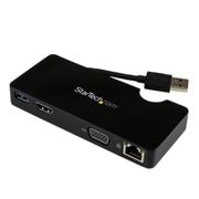 STARTECH Travel Docking Station for Laptops - HDMI or VGA - USB 3.0