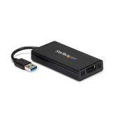 StarTech USB 3.0 to DisplayPort Adapter 4K Ultra HD, DisplayLink Certified,  Video Converter w/ External Graphics Card - Mac & Windows (USB32DP4K) - ekstern videoadapter - DisplayLink DL-5500 - 1 GB - svart (USB32DP4K)