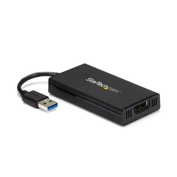 StarTech USB 3.0 to DisplayPort Adapter 4K Ultra HD, DisplayLink Certified,  Video Converter w/ External Graphics Card - Mac & Windows (USB32DP4K) - ekstern videoadapter - DisplayLink DL-5500 - 1 GB - svart (USB32DP4K)