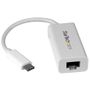 STARTECH USB-C to Gigabit Network Adapter - White