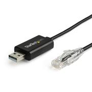 STARTECH CISCO USB CONSOLE CABLE USB TO RJ45 1.8M CABL (ICUSBROLLOVR)
