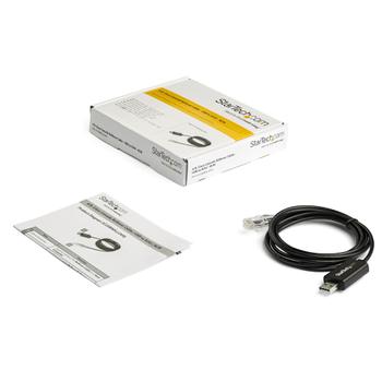 STARTECH CISCO USB CONSOLE CABLE USB TO RJ45 1.8M CABL (ICUSBROLLOVR)
