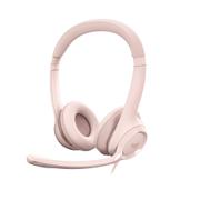 LOGITECH h H390 - Headset - on-ear - wired - USB-A - rose