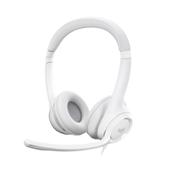 LOGITECH Headset Over het hoofd met Microfoon Stereo H390 Wit