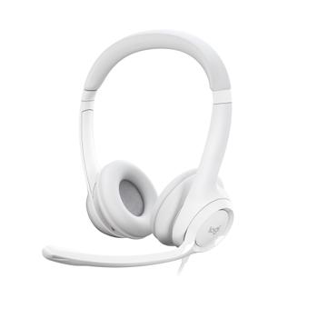 LOGITECH H390 - Headset - On-Ear - kabelgebunden - USB-A - Off-White (981-001286)