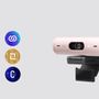 LOGITECH BRIO 500 WEBCAM ROSE - EMEA28 CAM (960-001421)