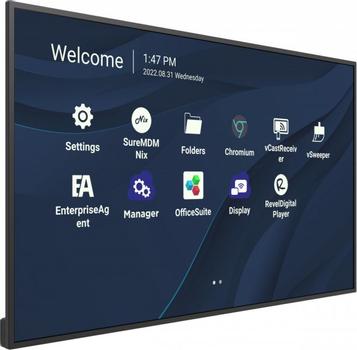 VIEWSONIC ViewBoard LED large format display 43IN 3840x2160 16:9 3000:1 6.5ms 450 nits Android 11 24/7 USB-C landscape/ portrait IN (CDE4330)