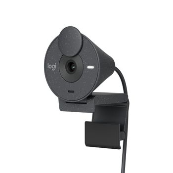 LOGITECH BRIO 300 - Webcam - colour - 2 MP - 1920 x 1080 - 720p, 1080p - audio - wired - USB-C (960-001436)