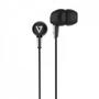 V7 IN-EAR STEREO EARBUDS 3.5MM 1.2M CABLE BLACK NO MIC ACCS (HA200)