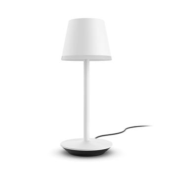 PHILIPS Go bärbar bordslampa (vit) Go bärbara bordslampa låter dig ta med dig smart ljus överallt. (929003128401)