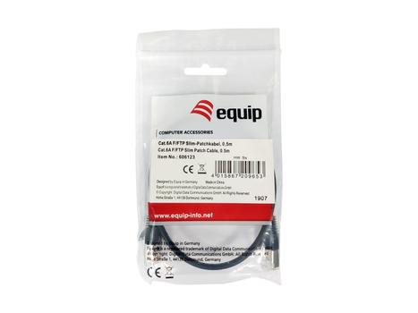 EQUIP Cat.6A F/Ftp Slim Patch  (606123)