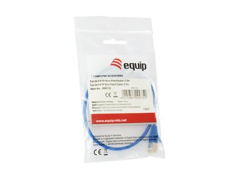 EQUIP Cat.6A F/Ftp Slim Patch  (606133)
