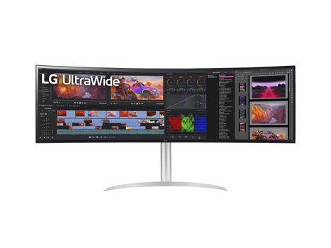 LG 49" Curved skjerm 49WQ95C 5120x1440 Nano-IPS, 5ms, 1000:1, HDR400, Speakers, 2xHDMI/ DP/ USB-C(90w) (49WQ95C-W.AEU)
