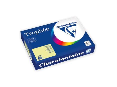 CLAIREFONTAINE Kopipapir TROPHEE A4 80g sitrongul (500) (1778PC)